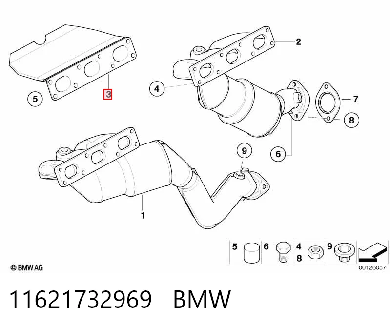 Junta colector joint BMW 5  (1995-2003)