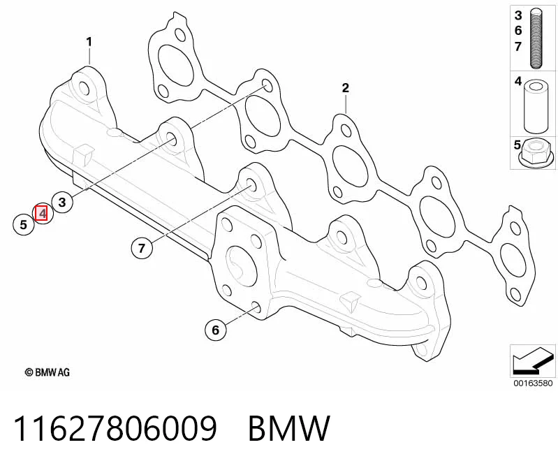 Junta de colector de escape Mini Cooper (R56)