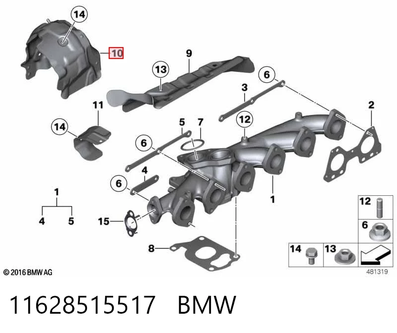 Comprar Colector de escape BMW 7  F01, F02, F03, F04