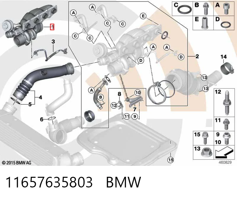 11657635803 BMW Turbo para motor