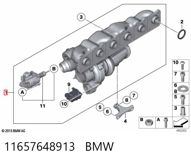 11657648913 BMW Turbo para motor