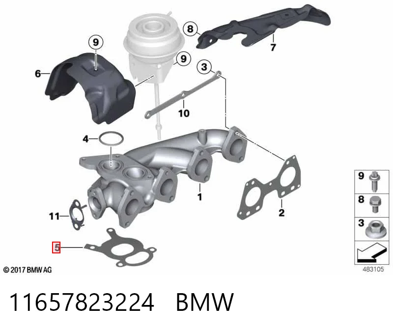Junta de turbocompresor de admisión Elring 721070 precio, desde 8,87 EUR