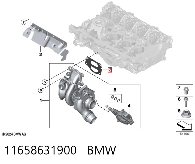Comprar Junta de colector de escape BMW 3  G21, G81 a bajo precio