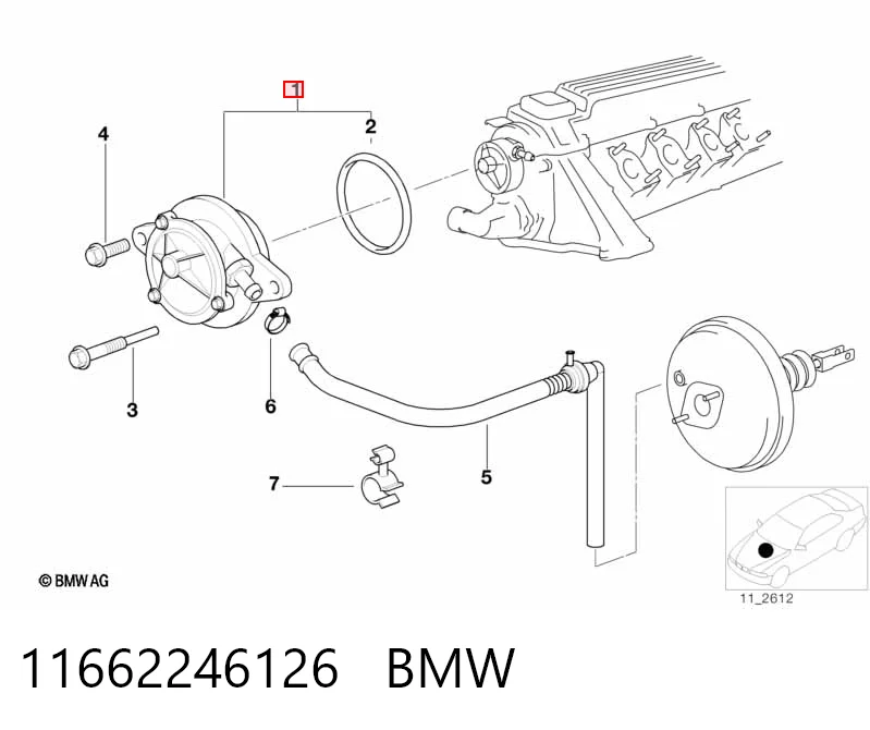 024375 BMW Bomba de vacío de frenado