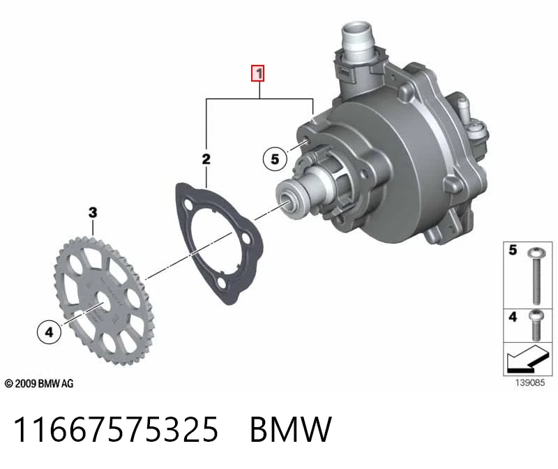 11667575325 BMW Bomba de vacío de frenado