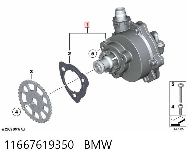 11667619350 BMW Bomba de vacío de frenado