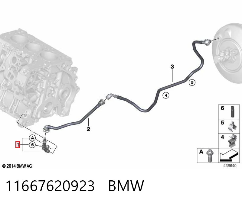 11667620923 BMW Válvula limitadora de presión de aceite de culata