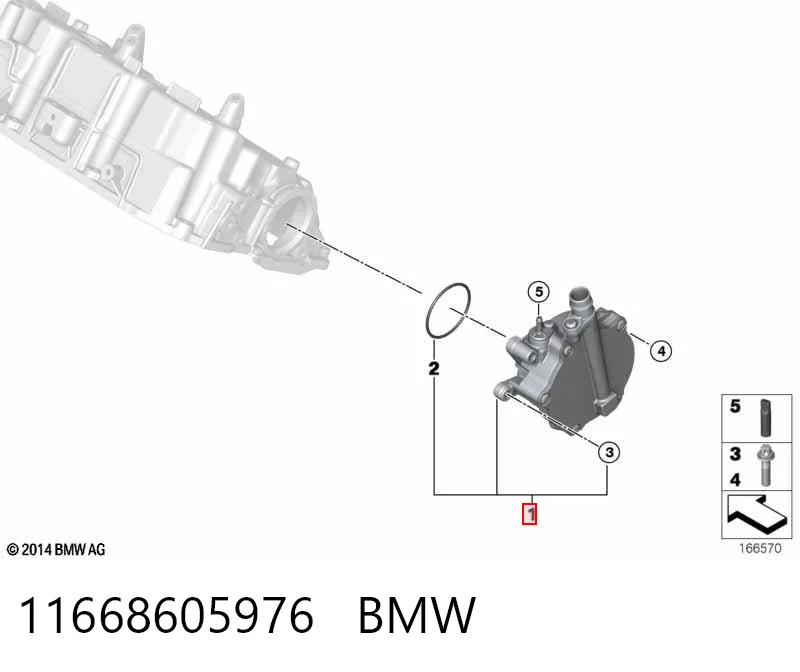 11668605976 BMW Bomba de vacío de frenado