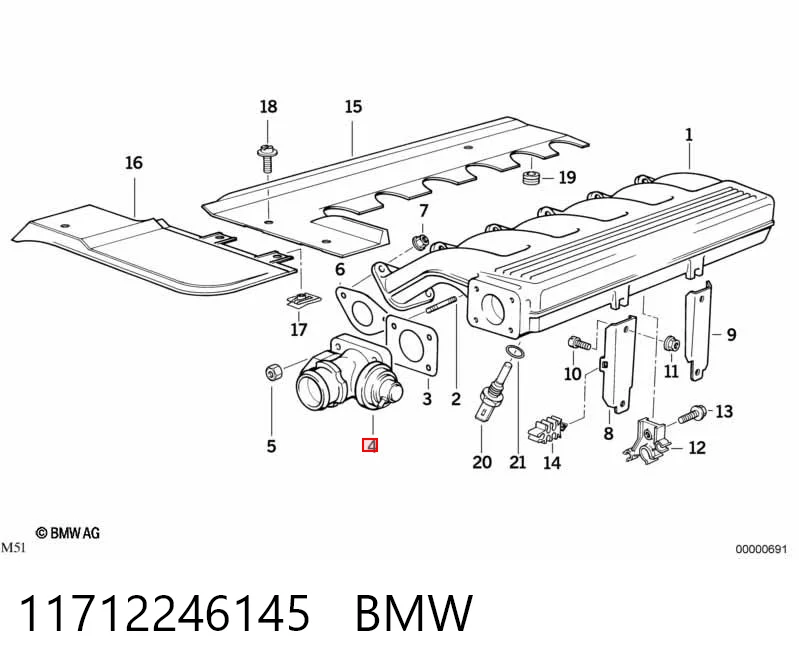 Comprar Válvula EGR de recirculación de gases BMW 5  E34 a bajo precio