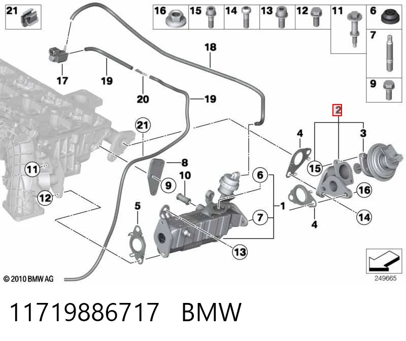 Válvula EGR para Mini COUNTRYMAN R60