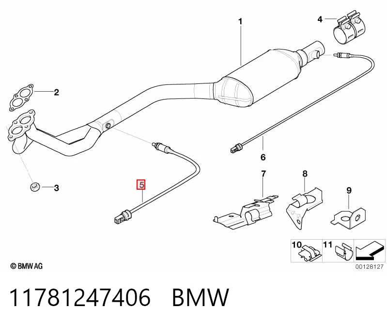 11781247406 BMW Sonda lambda (NOx, O2)