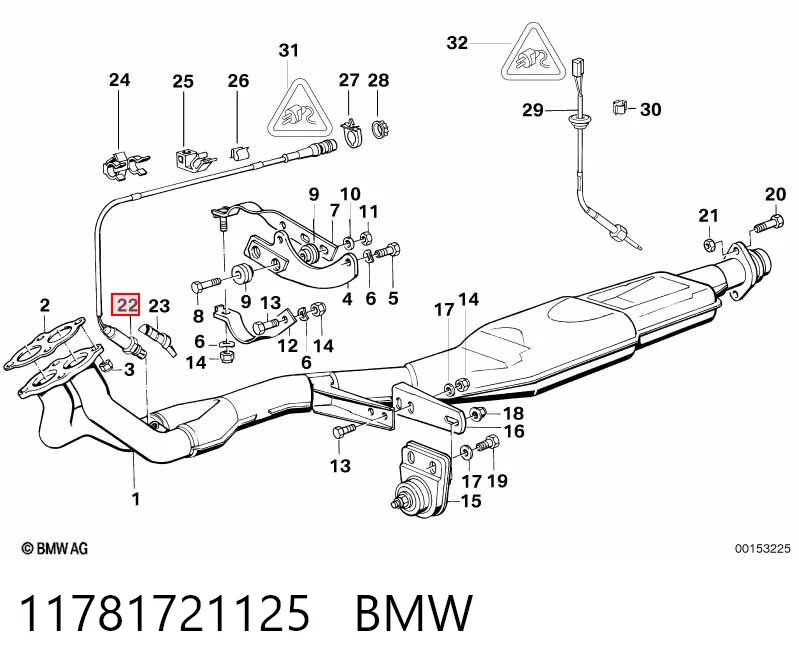 11781721125 BMW Sonda lambda (NOx, O2)