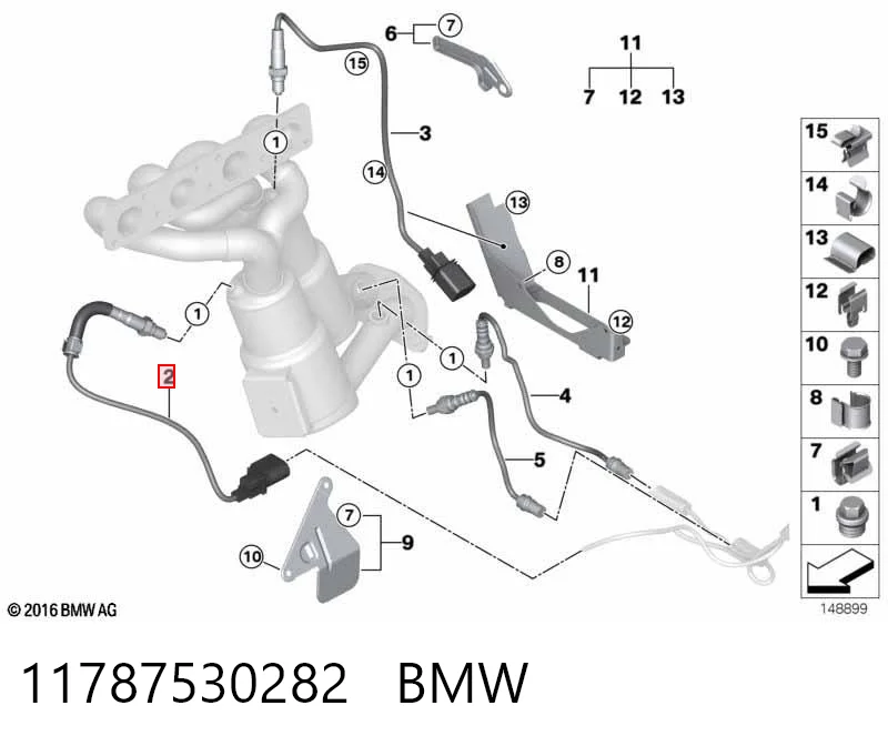 11787530282 BMW Sensor de oxígeno previo al catalizador