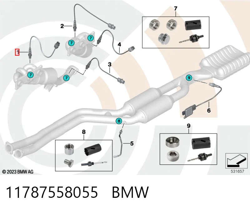 11787558055 BMW Sensor de oxígeno previo al catalizador