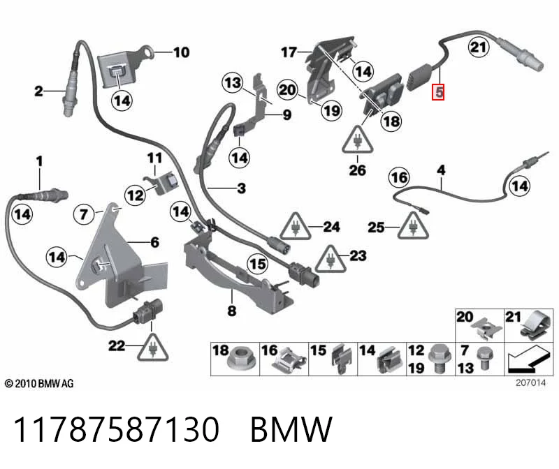 11787587130 BMW Sensor de óxidos de nitrógeno NOx