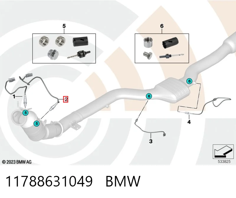 11788631049 BMW Sonda lambda de oxígeno posterior al catalizador