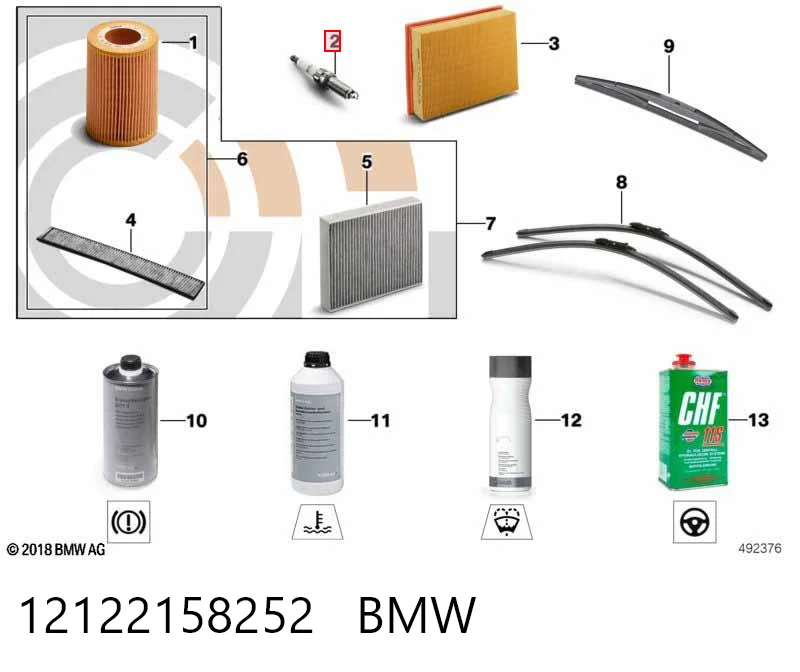 12122158252 BMW Bujía de ignición