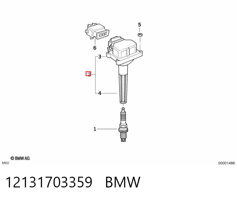 12131703359 BMW Bobina de ignición