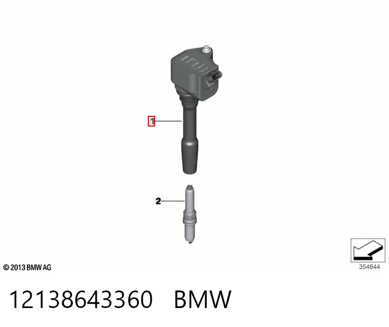 12138643360 BMW Bobina de ignición