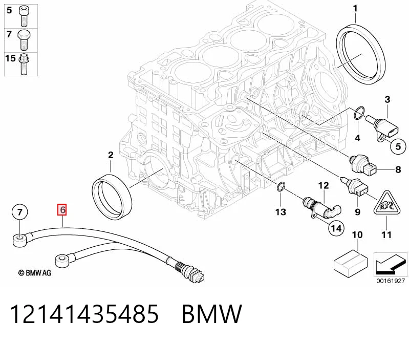 12141435485 BMW Sensor de detonación