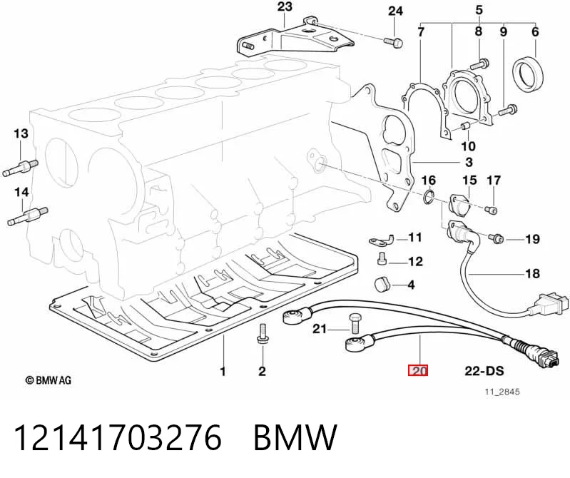 12141703276 BMW Sensor de detonación