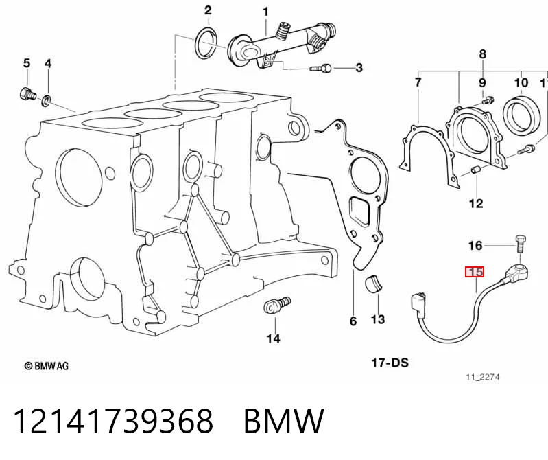 Sensor de detonacion para BMW 5 E34