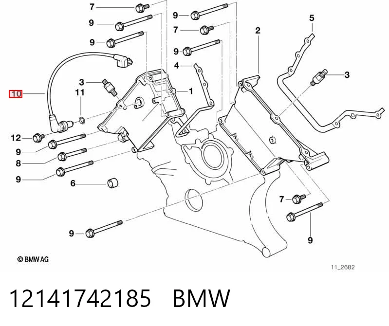 12141742185 BMW Sensor posición arbol de levas