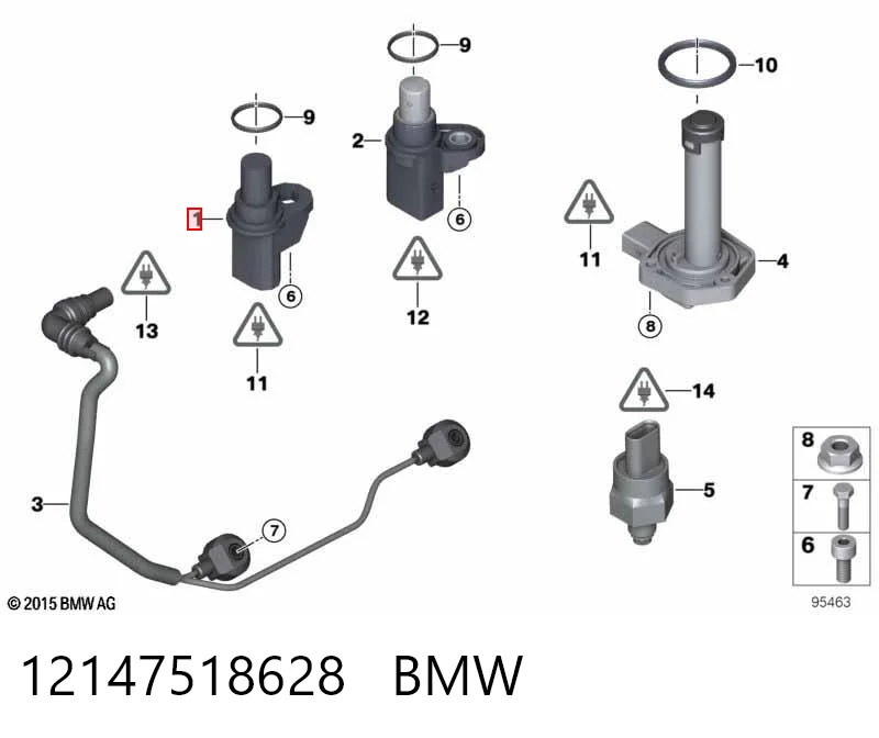 12147518628 BMW Sensor posición arbol de levas