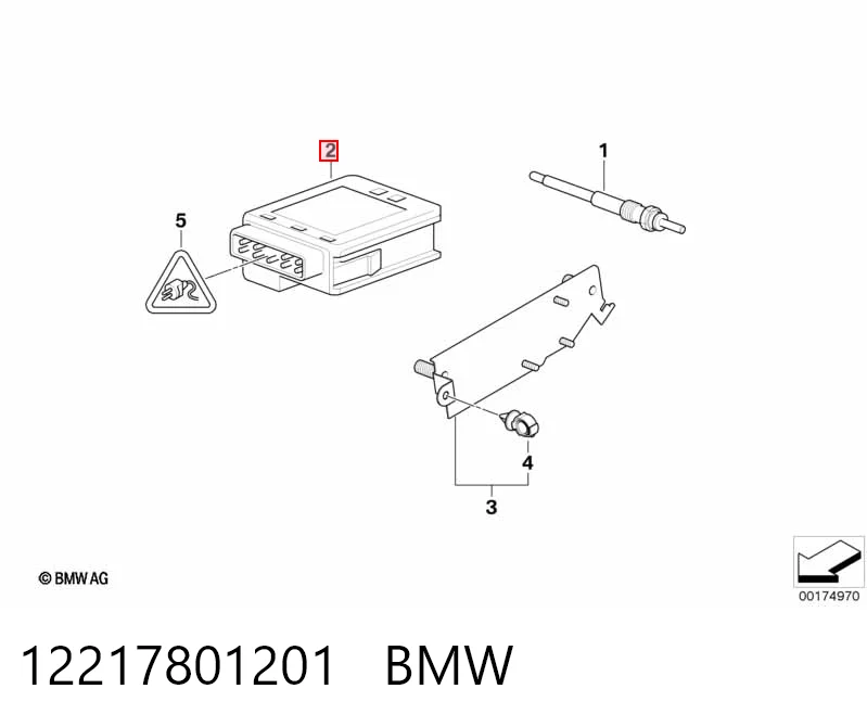 12217801201 BMW Relé de bujías incandescentes