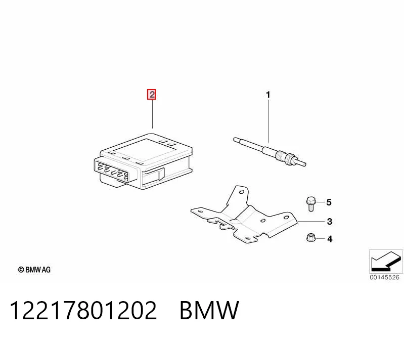 12217801202 BMW Relé de bujías incandescentes