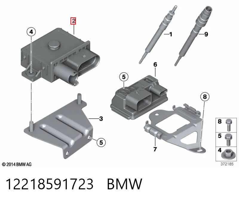 12218591723 BMW Relé de bujías incandescentes