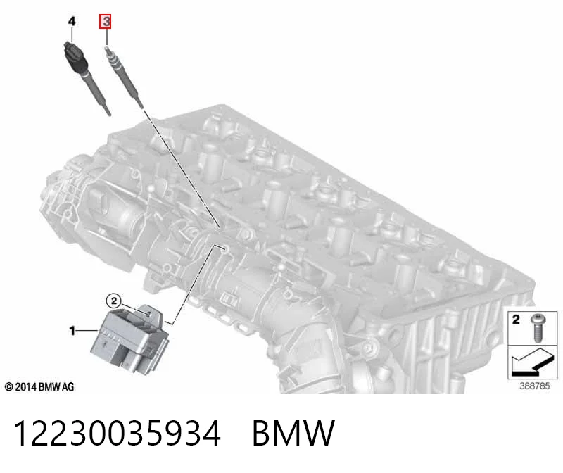 12230035934 BMW Bujías de calentamiento