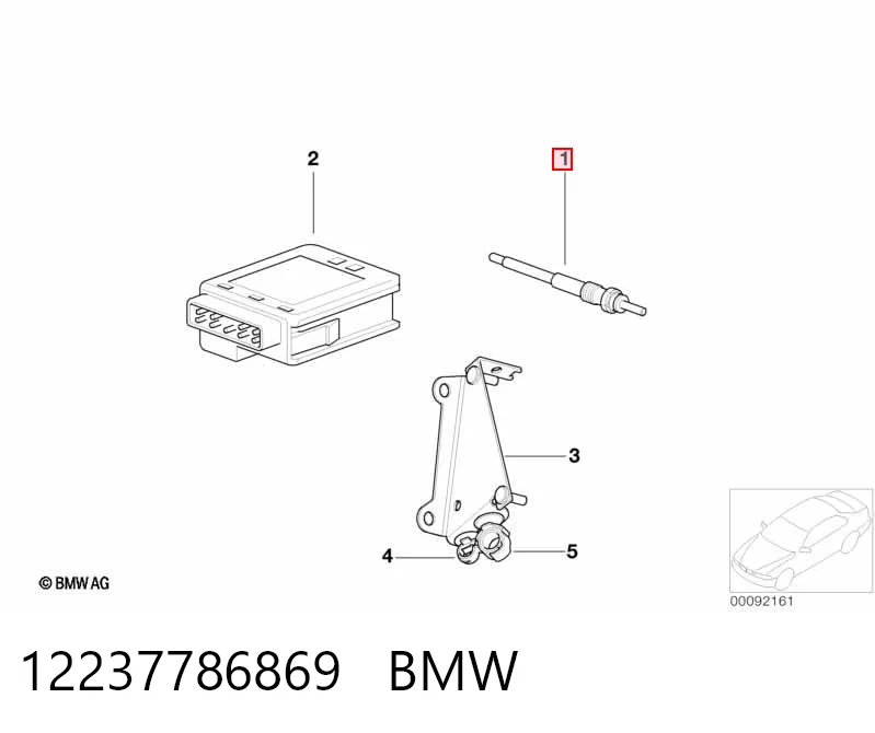 12237786869 BMW Bujías de calentamiento