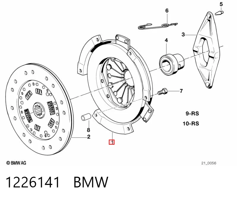 1226141 BMW plato de presion del embrague funcion