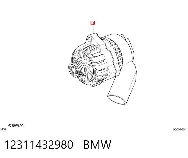 12311432980 BMW Alternador de coche