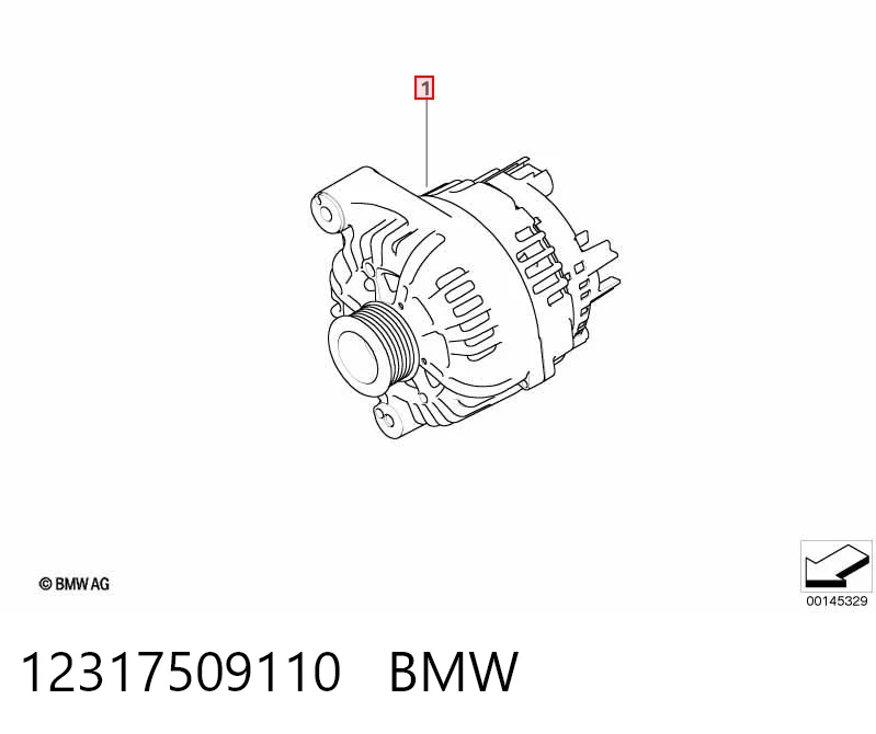 12317509110 BMW Alternador de coche