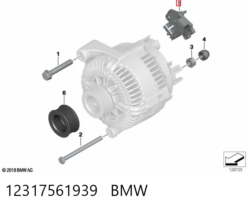 12317561939 BMW Regulador alternador