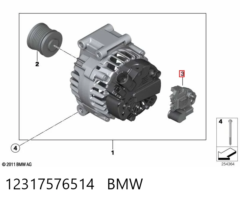 12317576514 BMW Alternador de coche