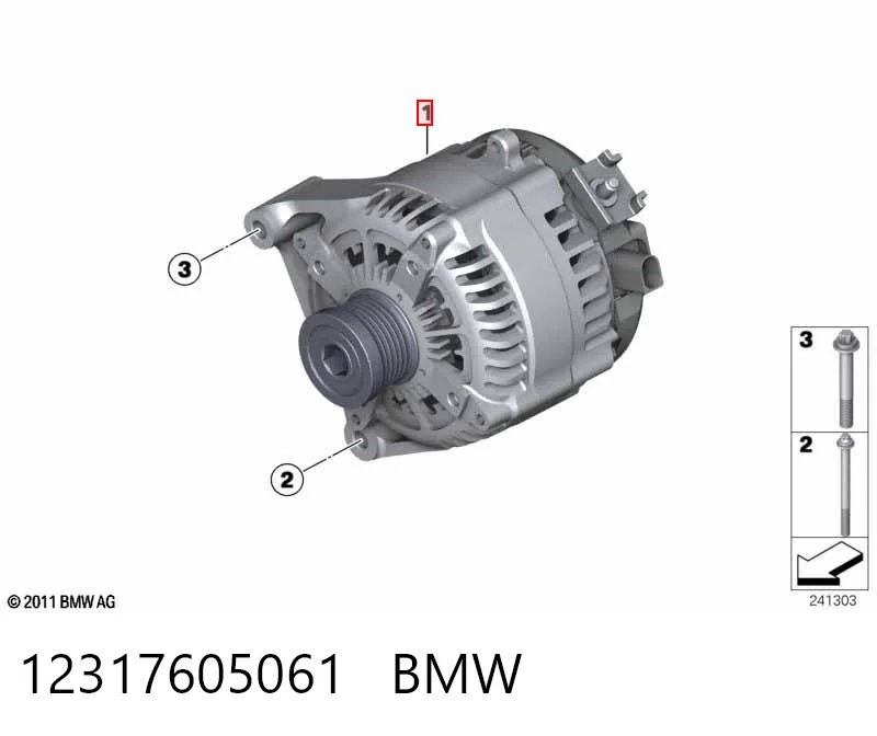 12317605061 BMW Alternador de coche