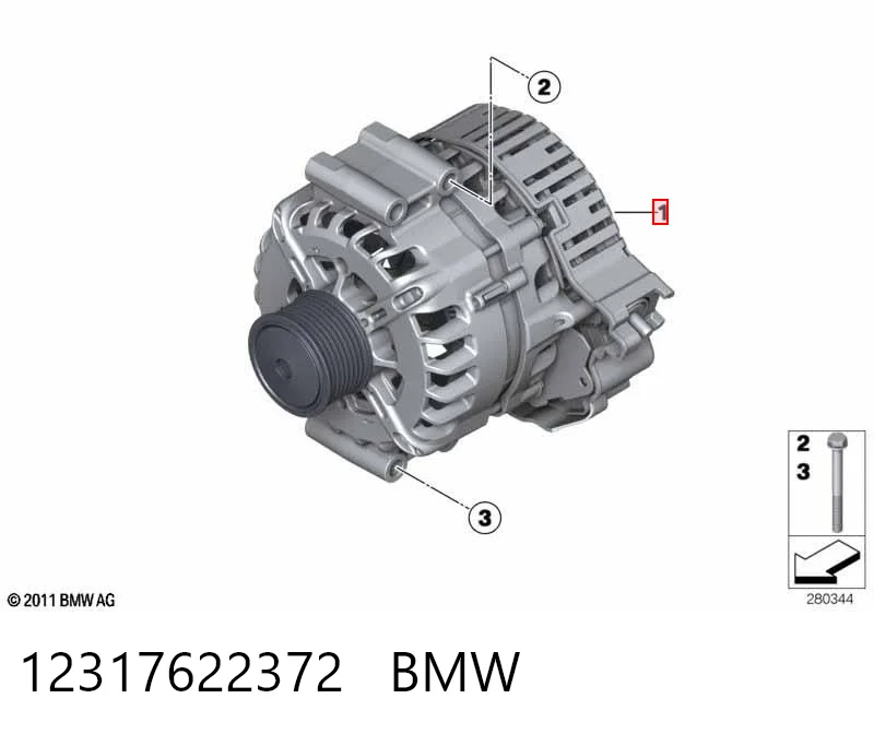 12317622372 BMW Alternador de coche