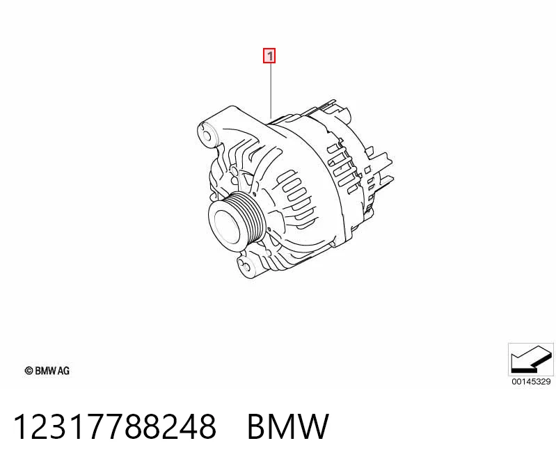 12317788248 BMW Alternador de coche