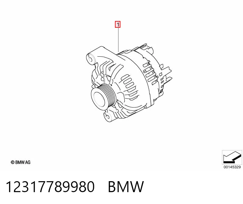 12317789980 BMW Alternador de coche