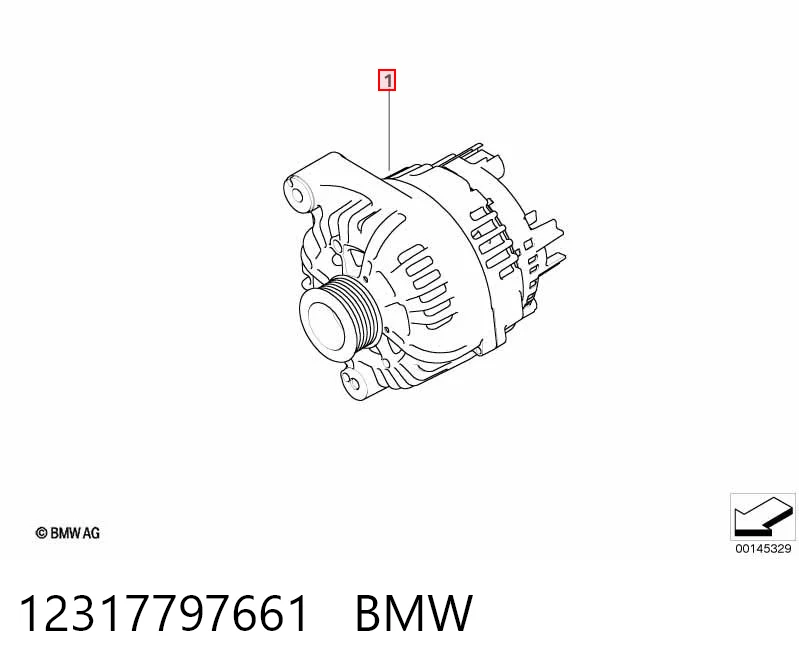 12317797661 BMW Alternador de coche