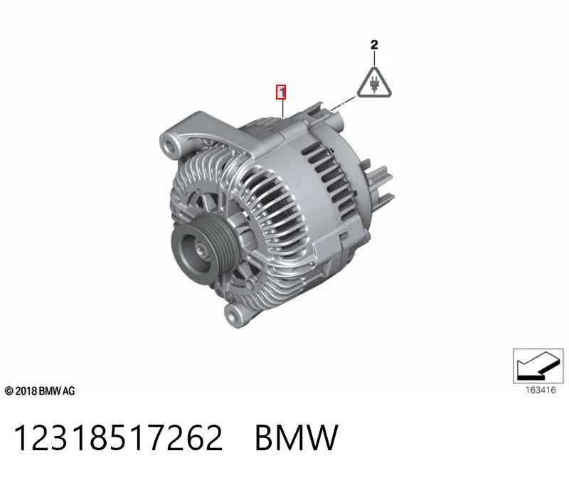 12318517262 BMW Alternador de coche