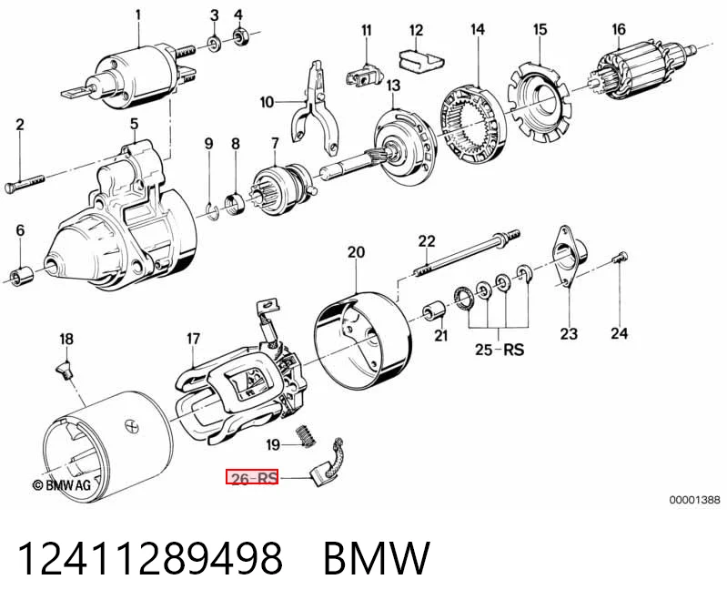 Comprar SBR5638 Wood Auto Escobilla de motor de arranque
