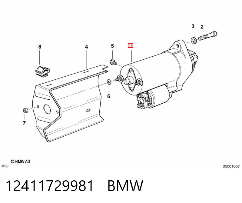 12411729981 BMW Arranque motores