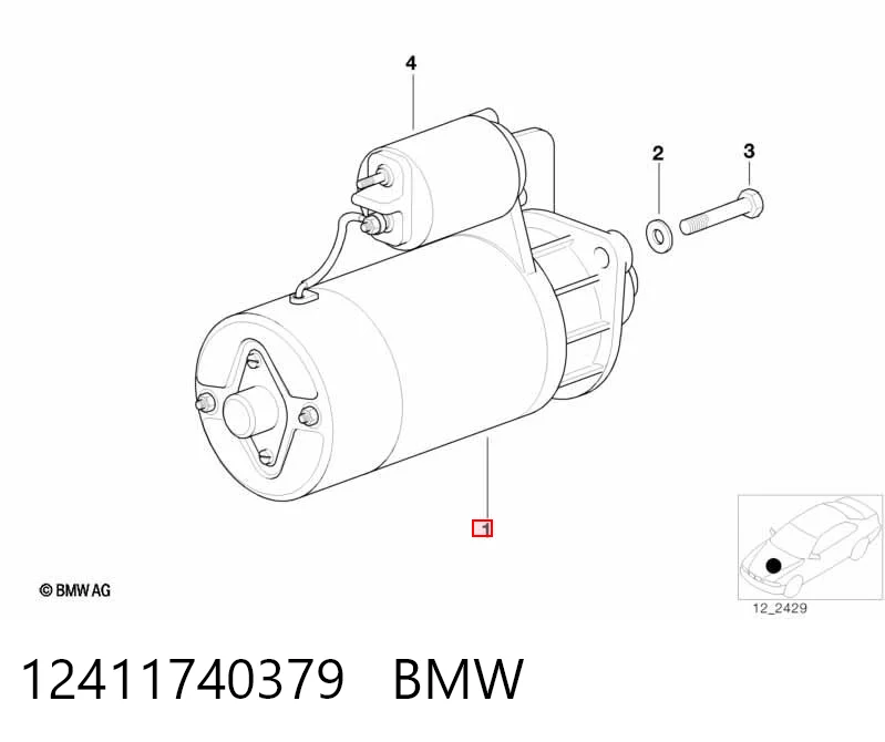12411740379 BMW Arranque motores