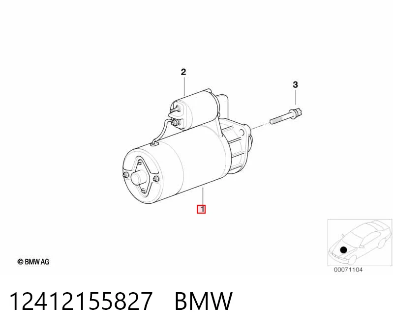 12412155827 BMW Arranque motores