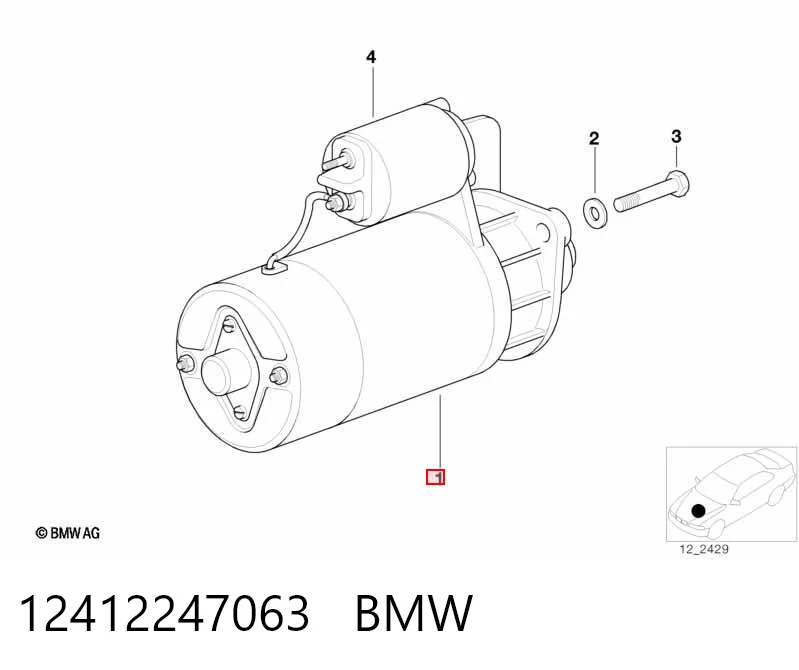 12412247063 BMW Arranque motores