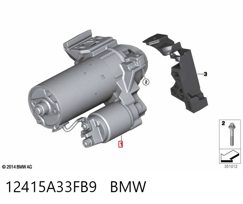 12415A33FB9 BMW Arranque motores